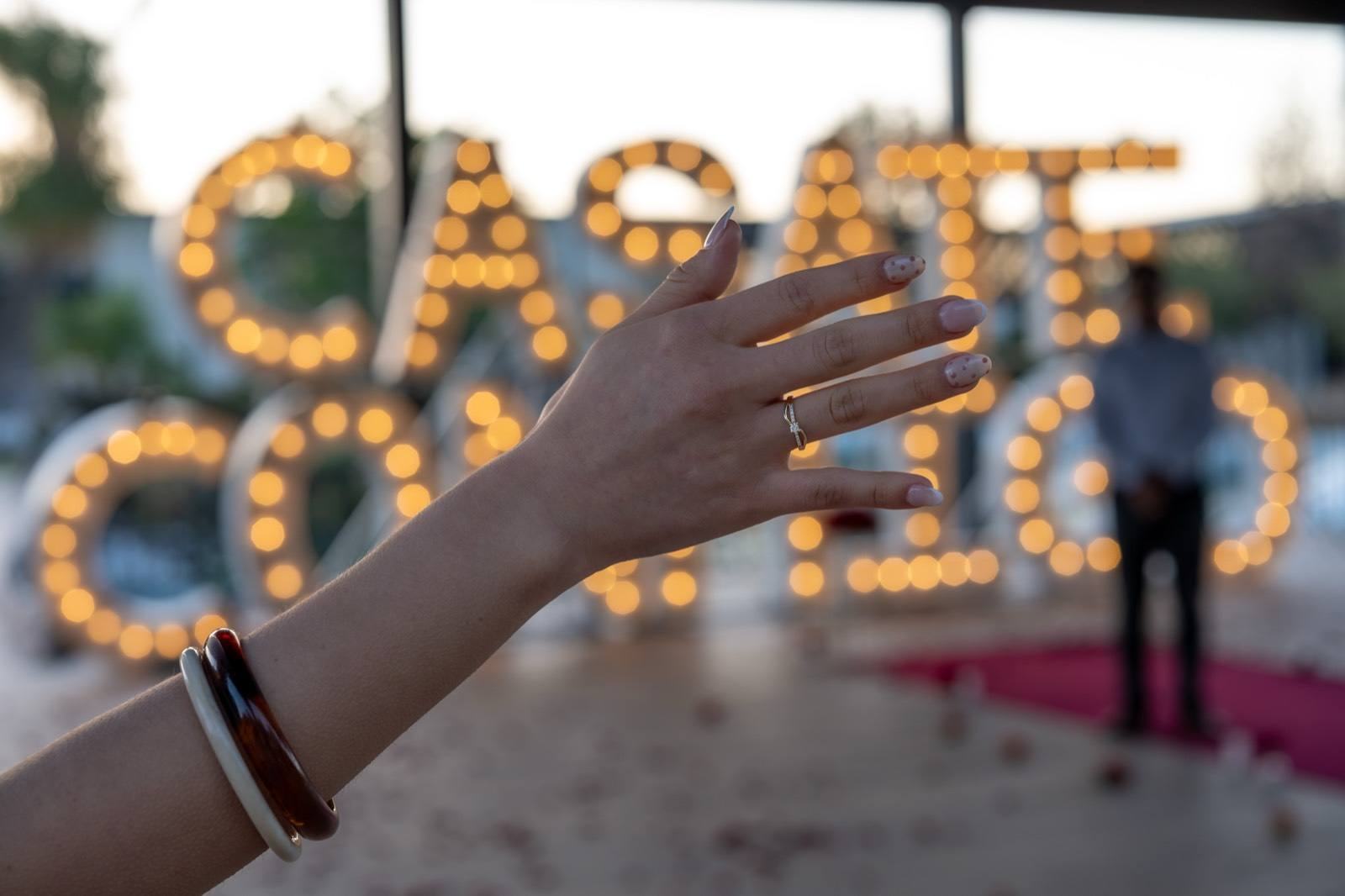 Pedida de matrimonio montada por AYV Proposals en Querétaro