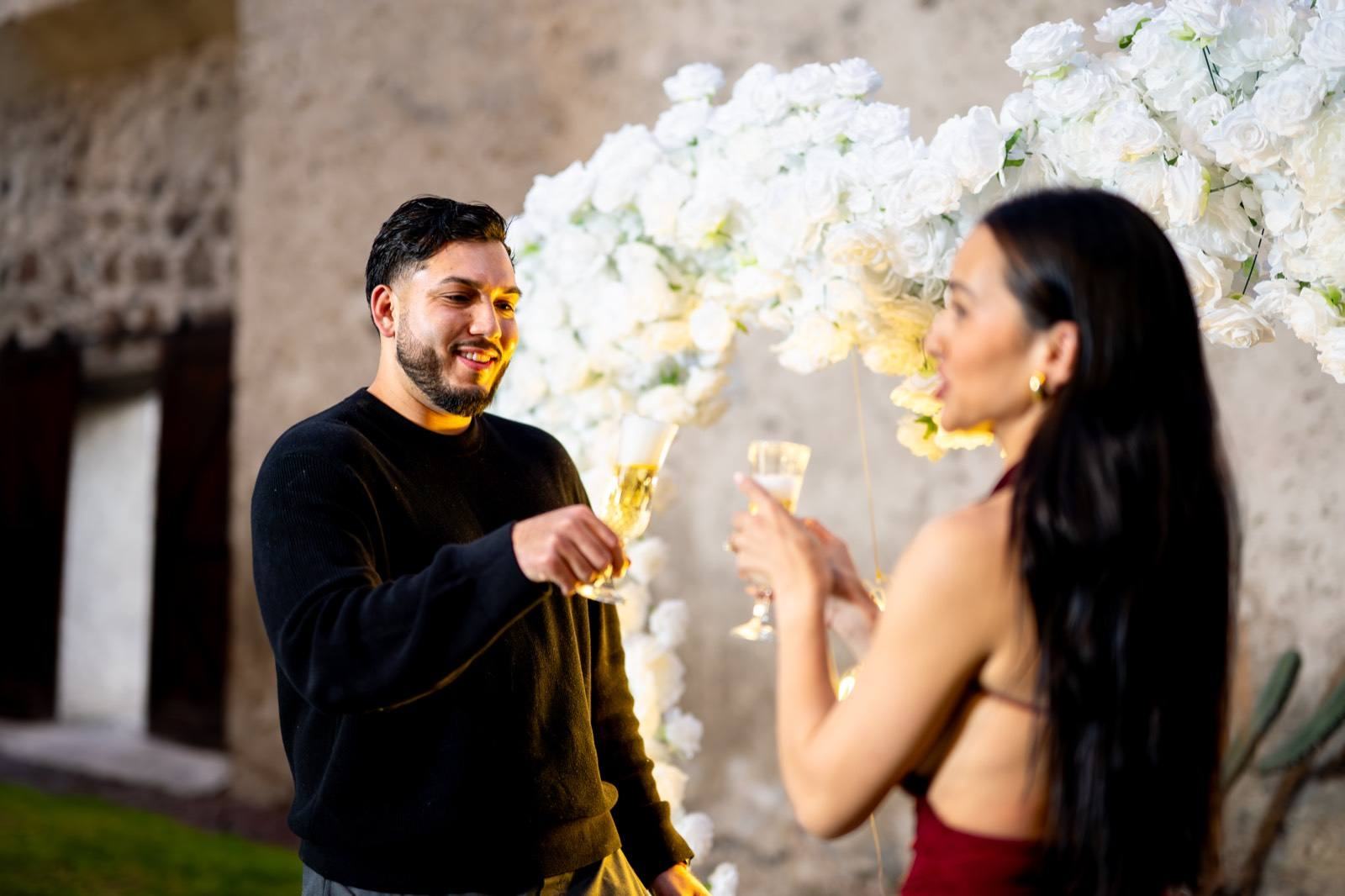 Pedida de matrimonio montada por AYV Proposals en Querétaro