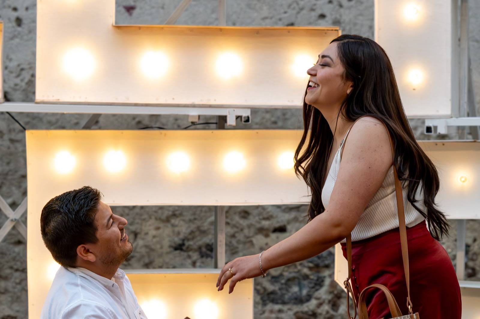Pedida de matrimonio montada por AYV Proposals en Querétaro